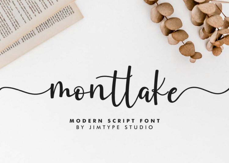 Montlake Script Font Feature Image
