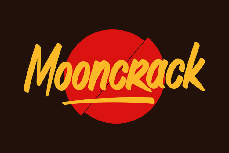 Mooncrack Display Font Feature Image