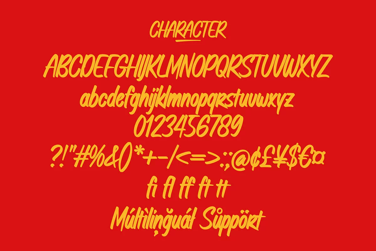 Mooncrack Display Font Preview 5
