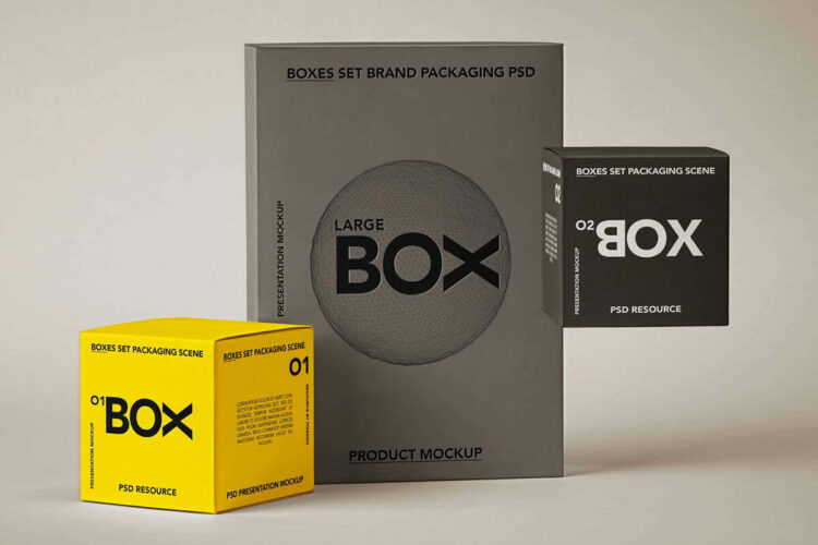 Product Box Packaging Mockup Feature Image