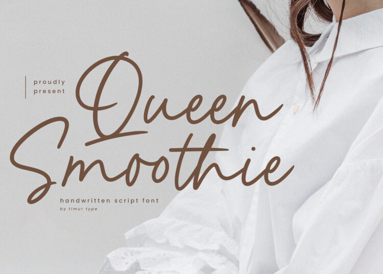 Queen Smoothie Script Font Feature Image
