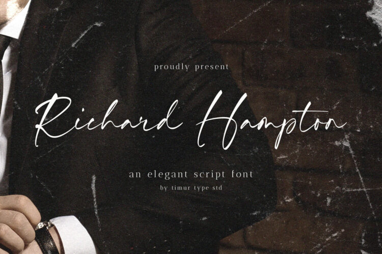 Richard Hampton Script Font Feature Image