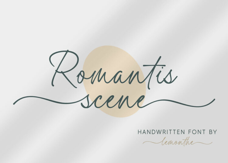 Romantis Scene Handwriting Font Feature Image
