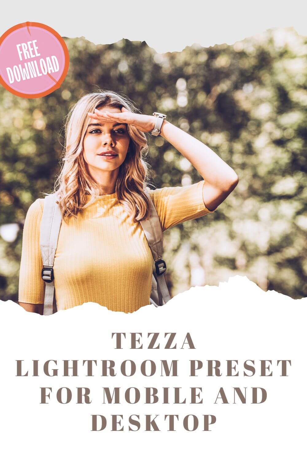 Tezza Lightroom Preset For Mobile and Desktop Pinterest