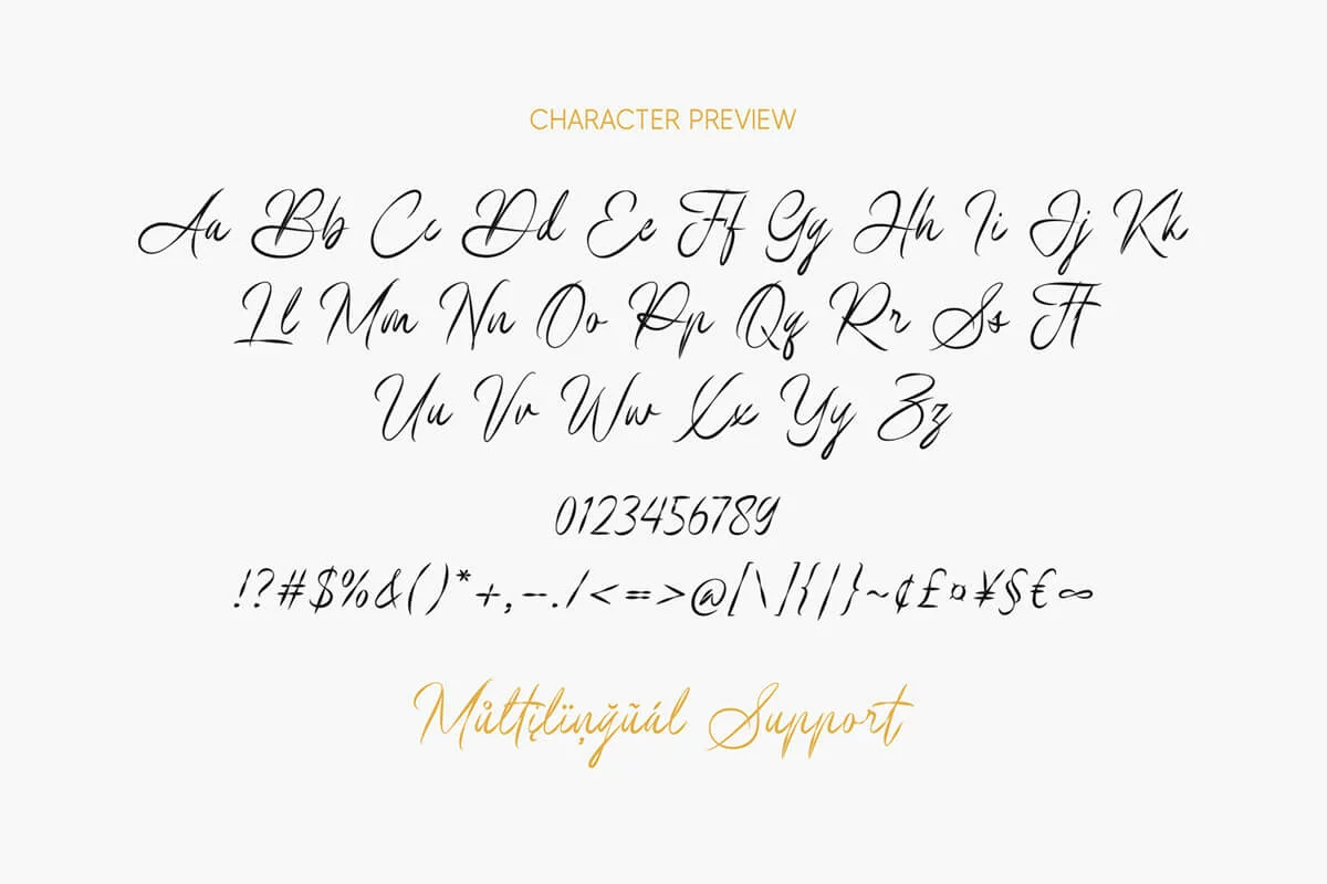 The Calpantor Calligraphy Font Preview 6