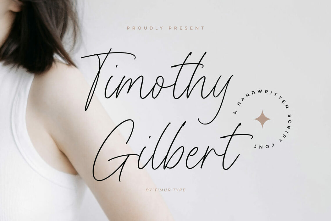 Timothy Gilbert Handwritten Font Feature Image