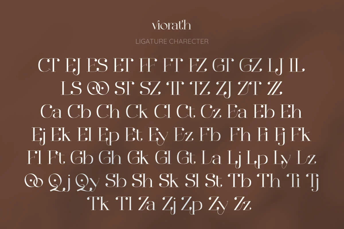 Viorath Modern Serif Font Preview 5