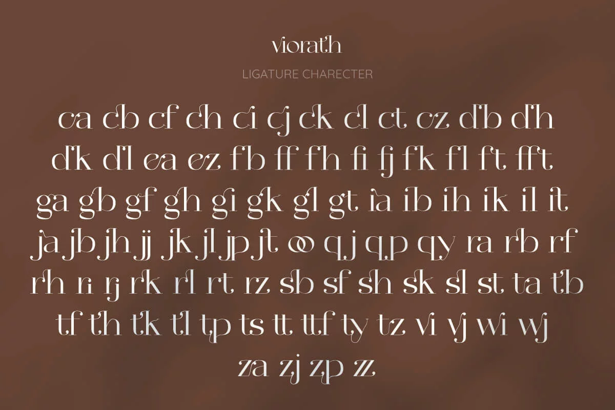 Viorath Modern Serif Font Preview 6