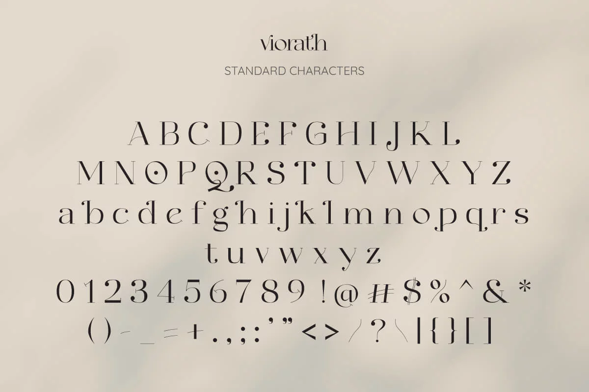 Viorath Modern Serif Font Preview 7