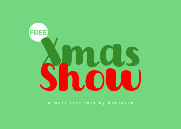 Xmas Show Display Font Feature Image