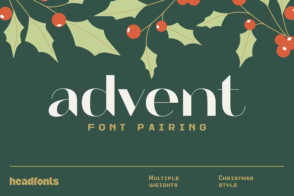 Advent Font Pairing / Christmas Font