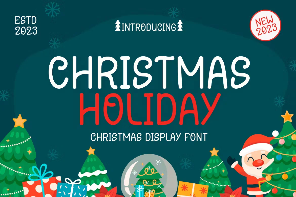 Christmas Holiday - Christmas Display Font