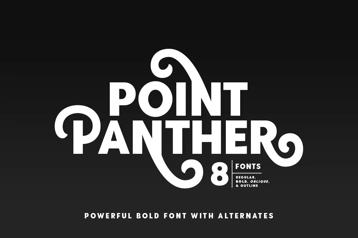Point Panther Streetwear Font
