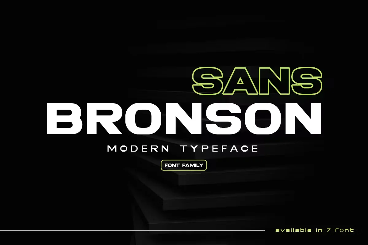 Bronson Sans - Modern Typeface