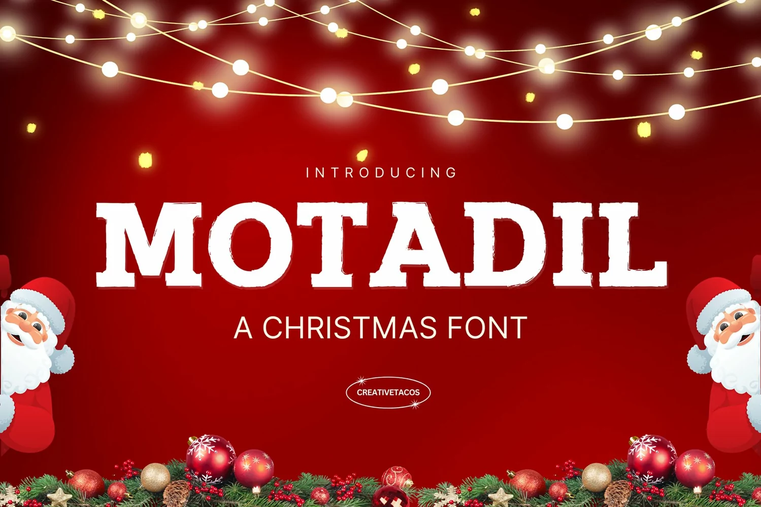 Motadil Christmas Font