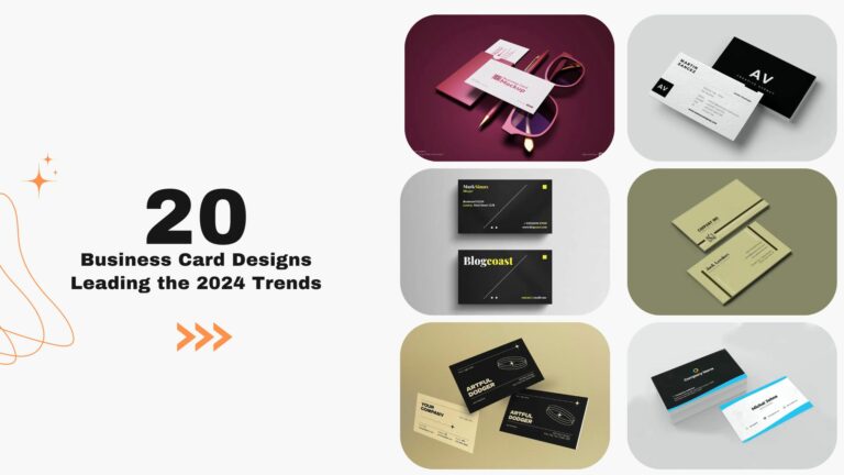20 Business Card Designs Leading The 2024 Trends 768x432 