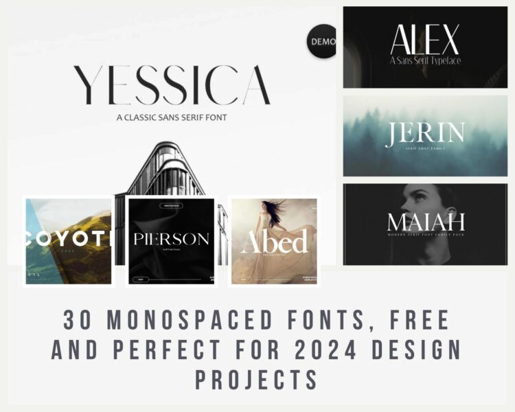 30 Monospaced Fonts, Free and Perfect for 2024 Design Projects