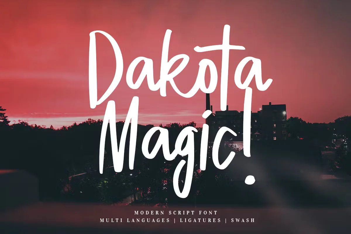 Dakota Magic T-Shirt Font