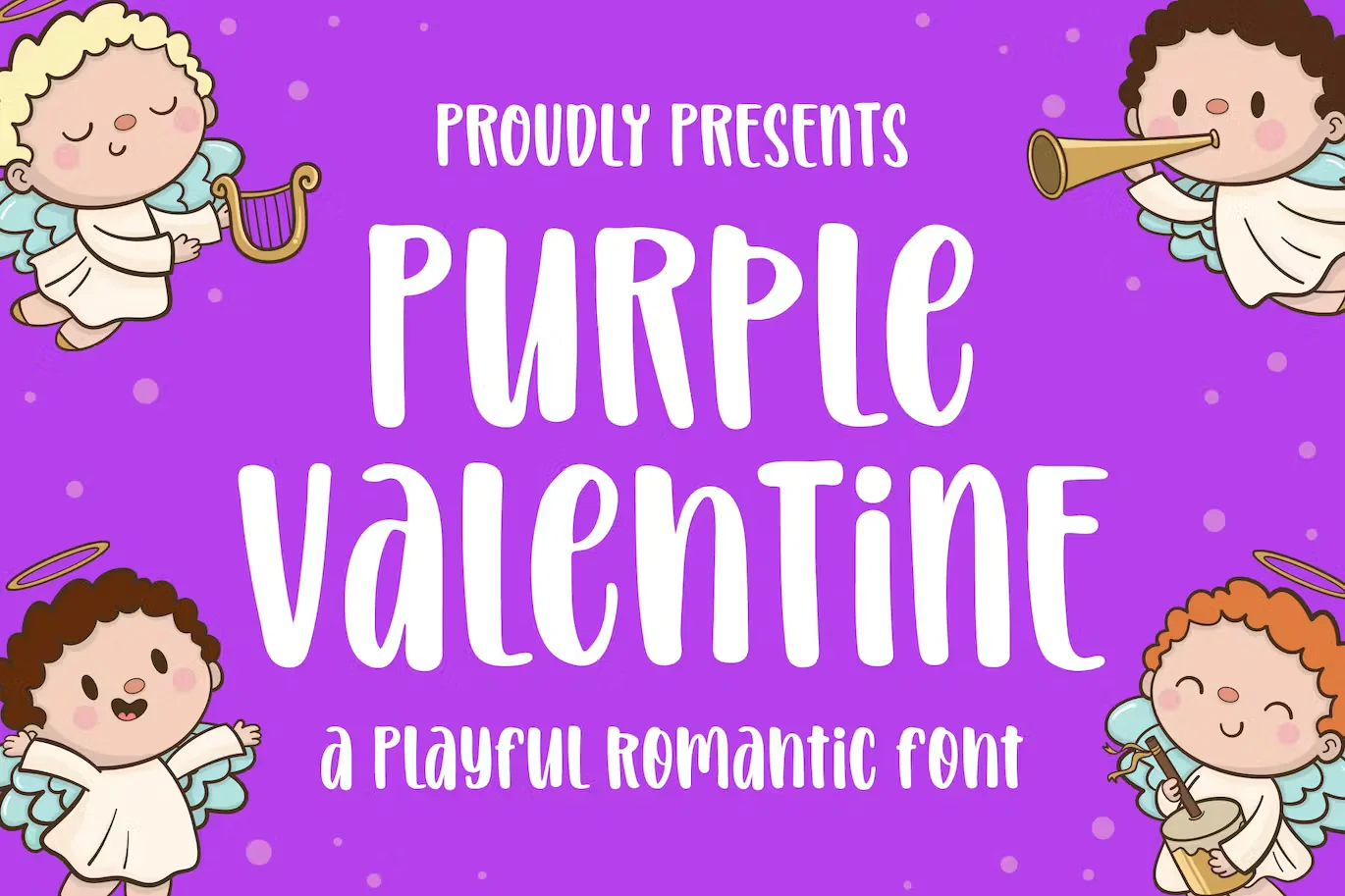 Purple Valentine a Playful Romantic Font