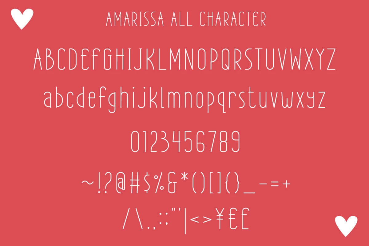 Amarissa Sans Serif Font Preview 5