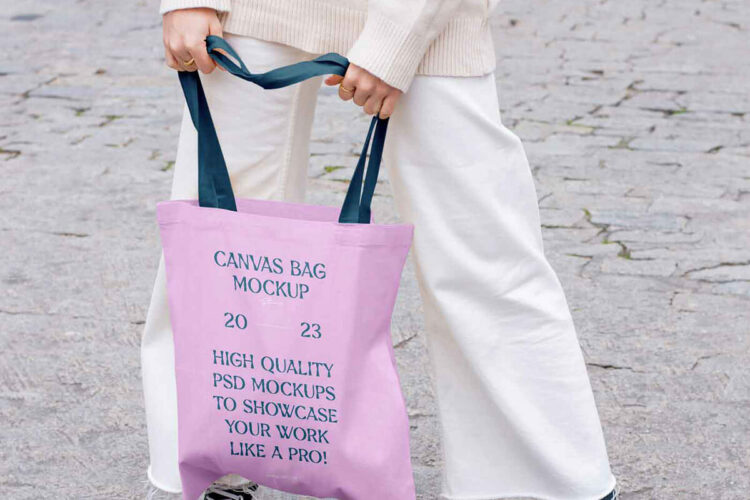 Fashion Canvas Bag Mockup