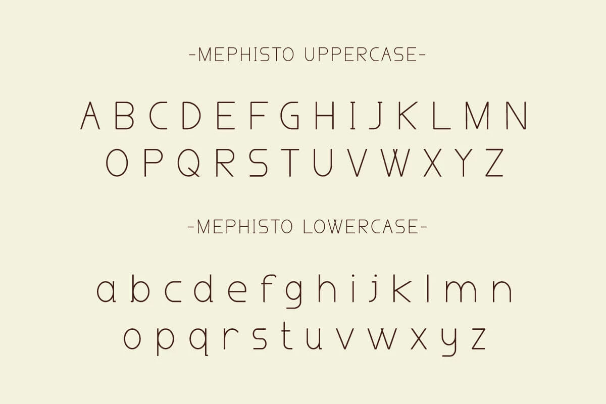 Mephisto Sans Serif Font Preview 7
