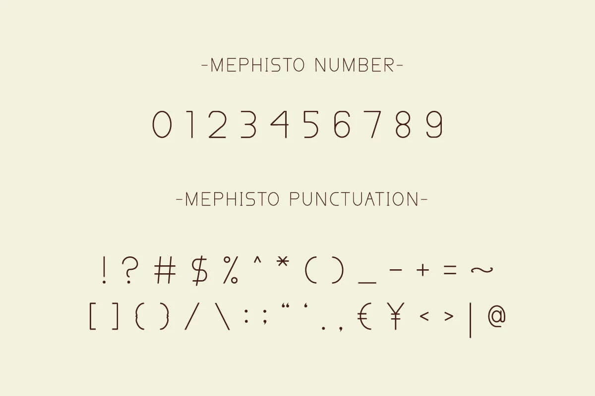Mephisto Sans Serif Font Preview 8