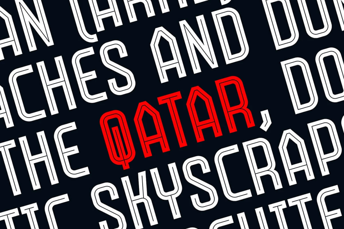 Qatar Display Font Preview 4