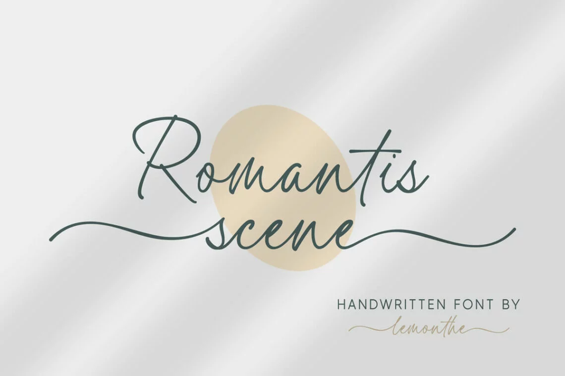 Romantis Scene Handwriting Font