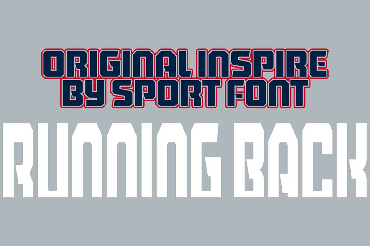 Running Back Display Font Preview 4