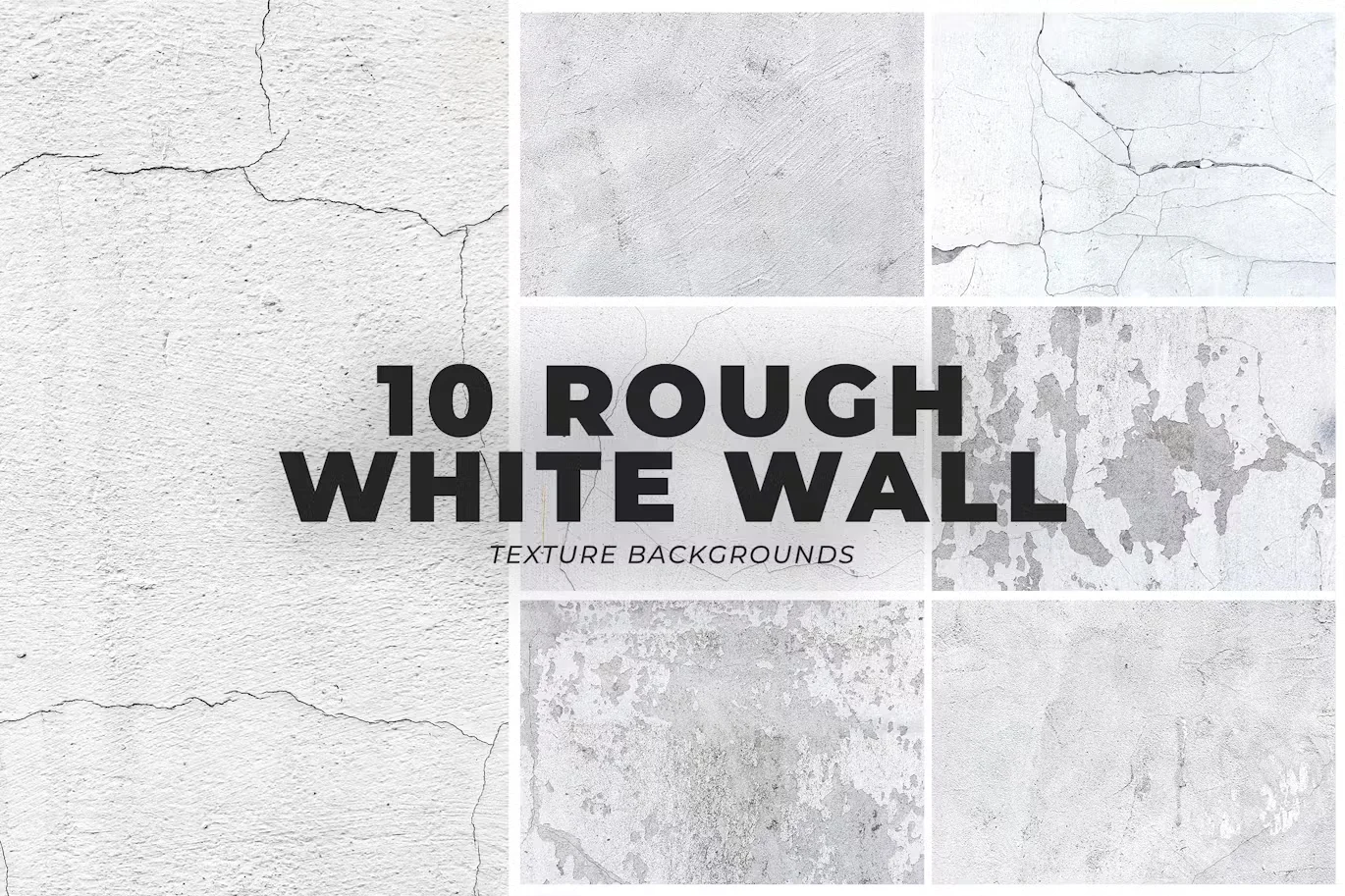 10 White Rough Wall Texture Backgrounds