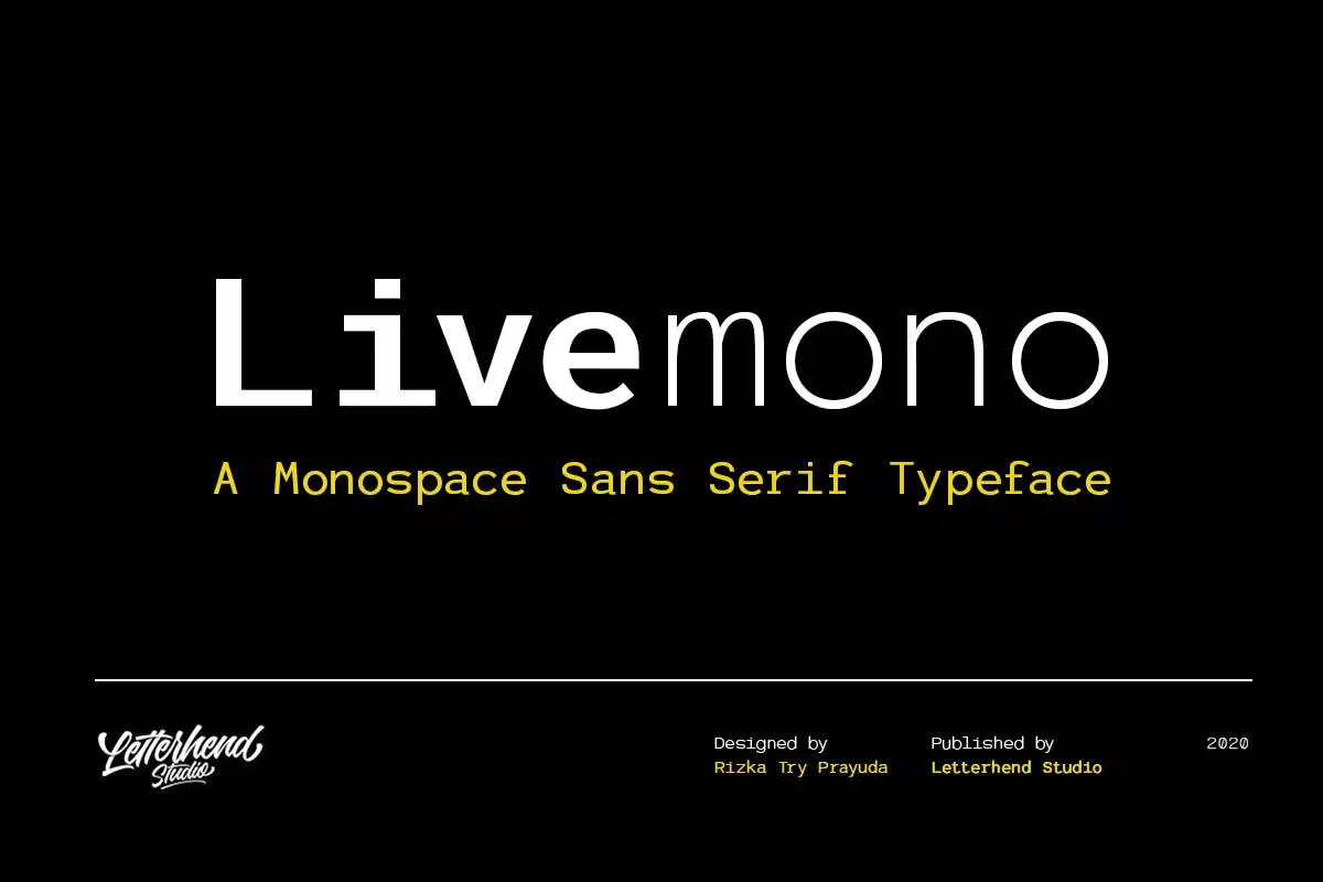 Livemono Monospaced Font