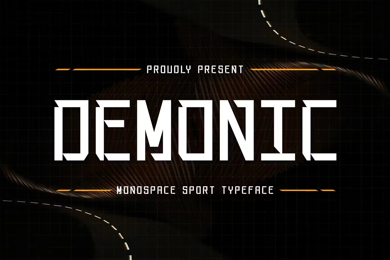 Demonic - Monospace Sport Typeface