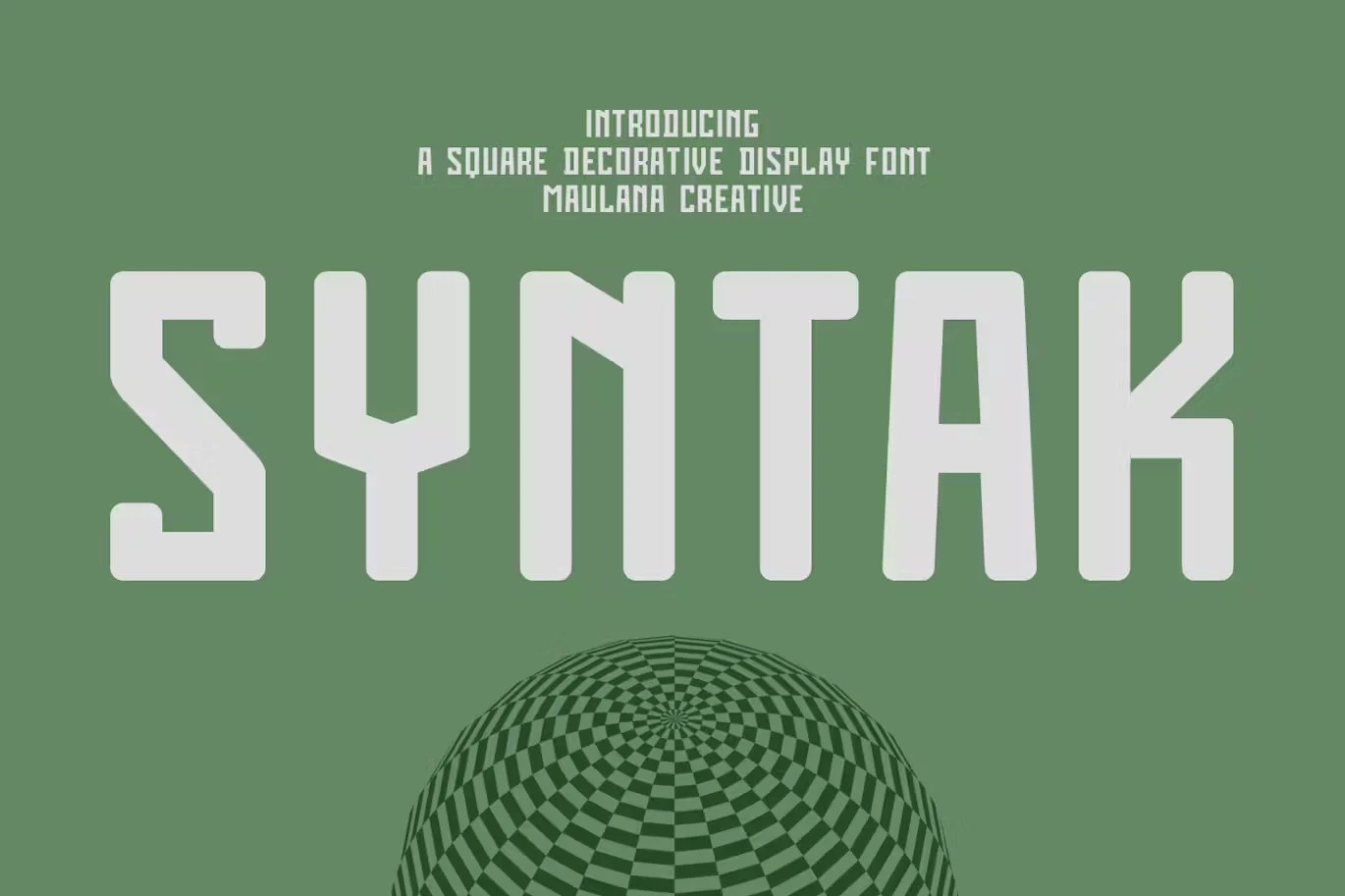 Syntak Techno Display Sans Font