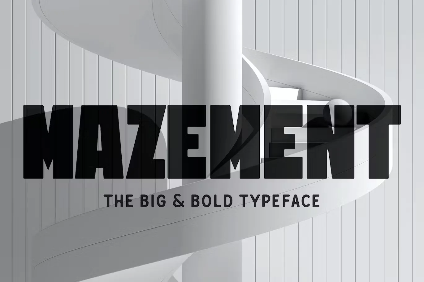 Mazement Heavy and Thick Font