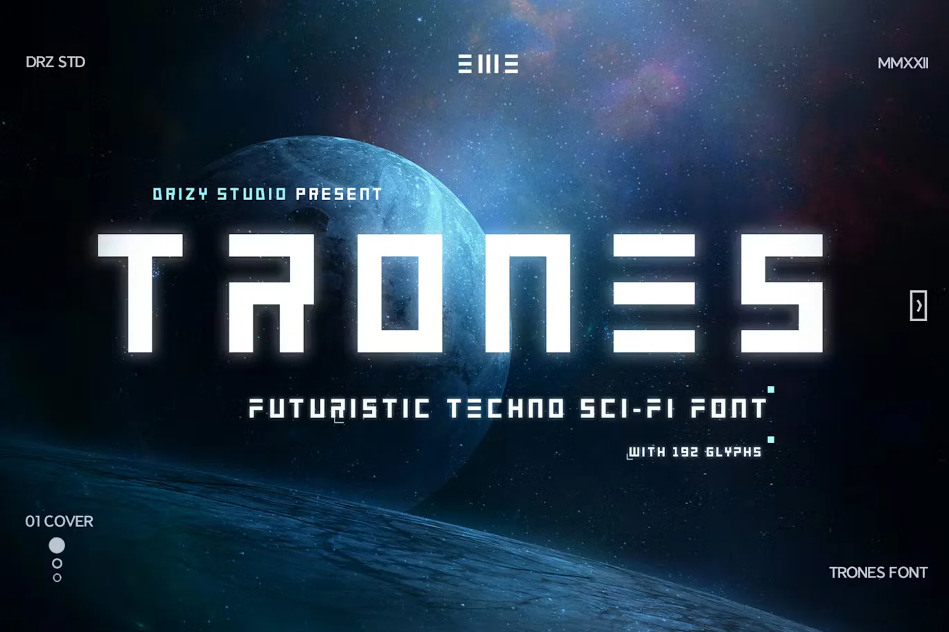 Trones - Techno Sci-Fi Font