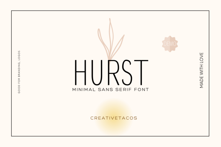 Free Hurst Sans Serif Font