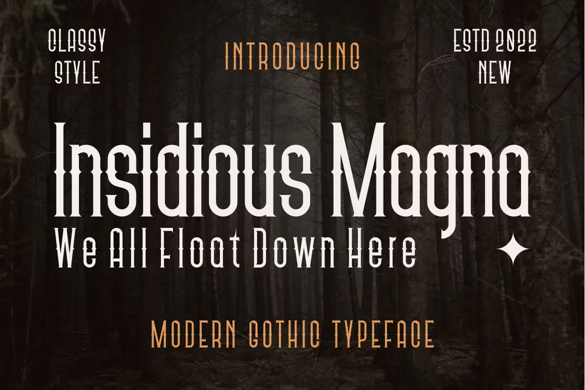 Insidious Magna - Modern Gothic Font