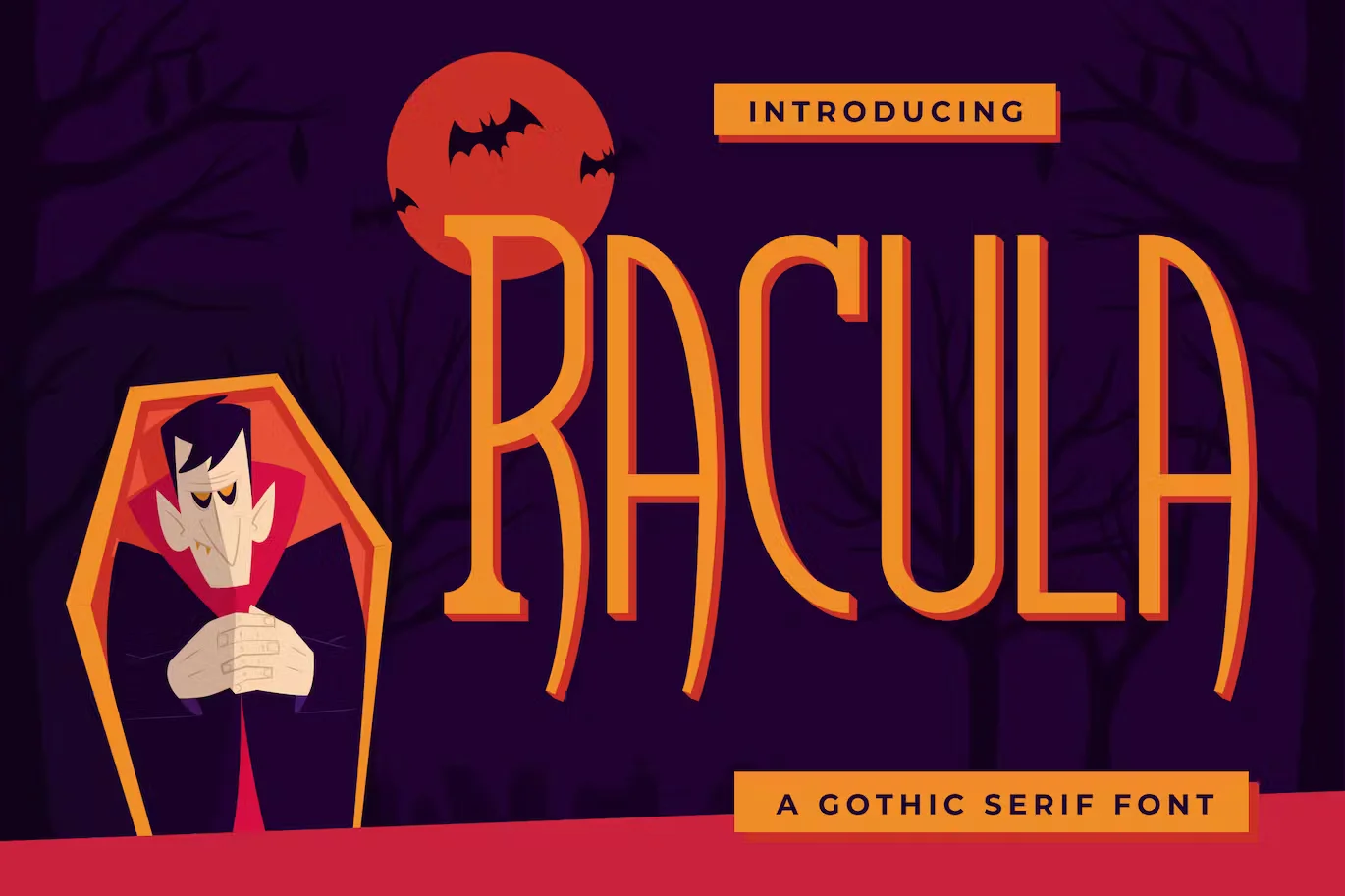 Racula – A Gothic Serif Font