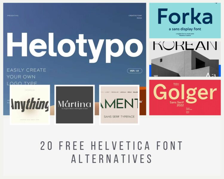 20 Free Helvetica Font Alternatives