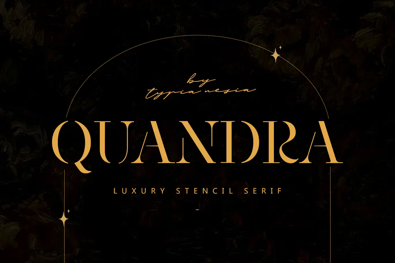 Quandra - Luxury Stencil Serif