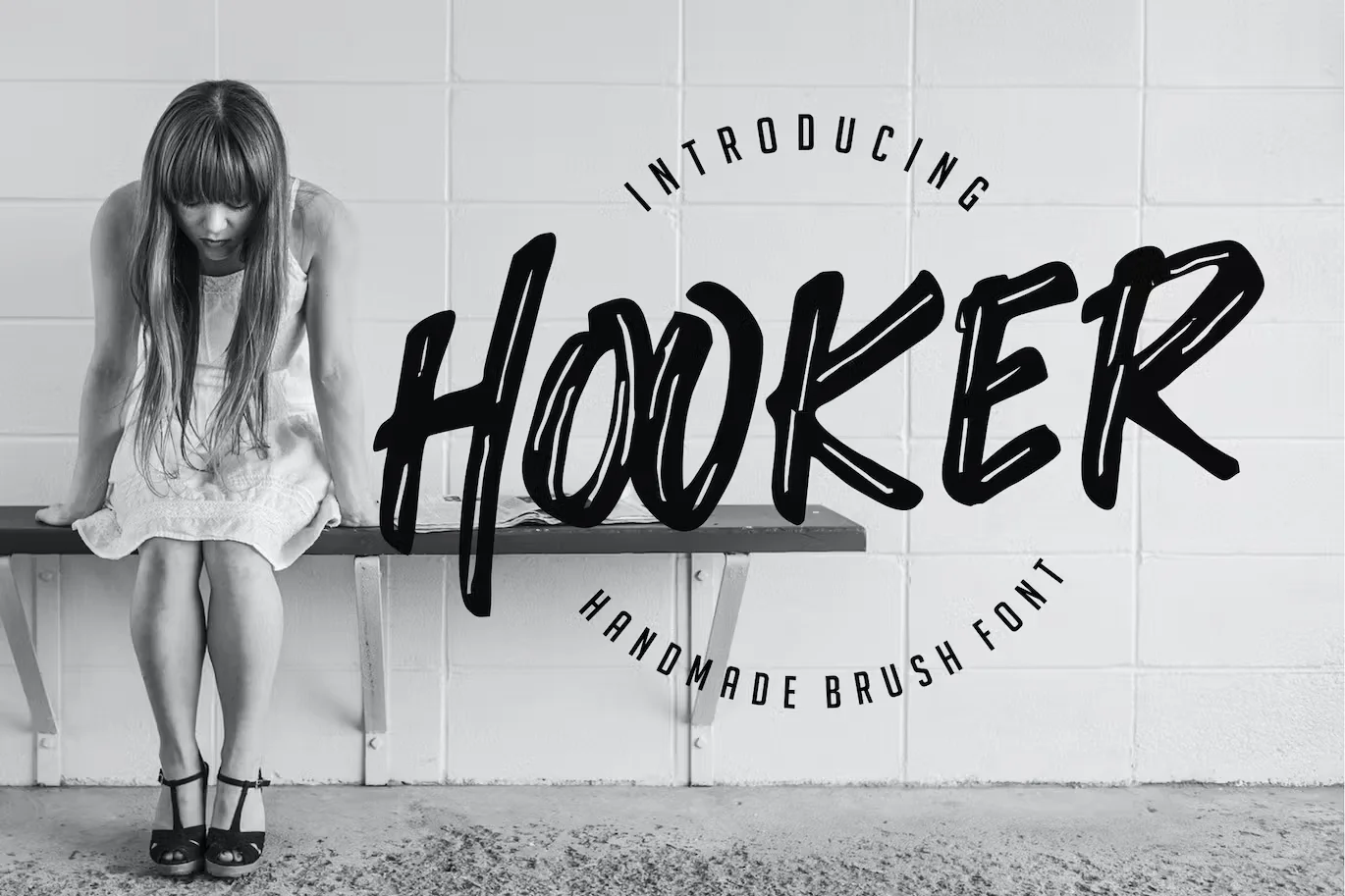 Hooker - Handmade Brush Font