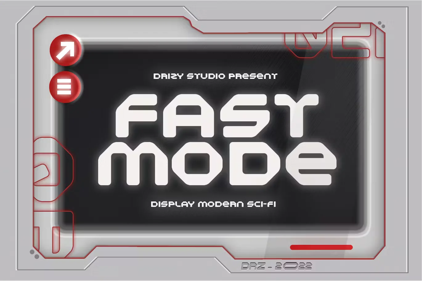 Fastmode - Modern Sci-fi Font