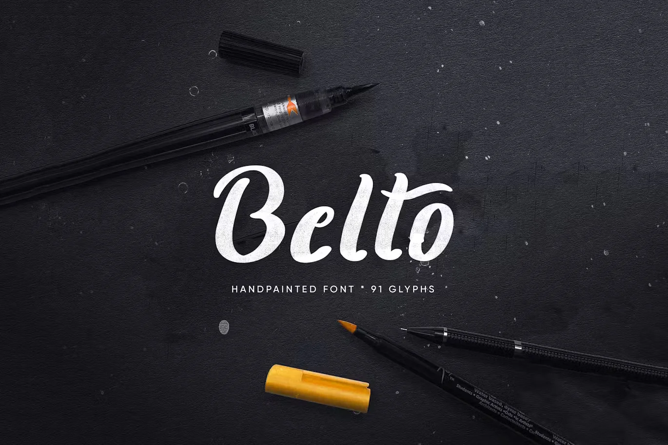 Belto Font - Textured & Hand-Painted