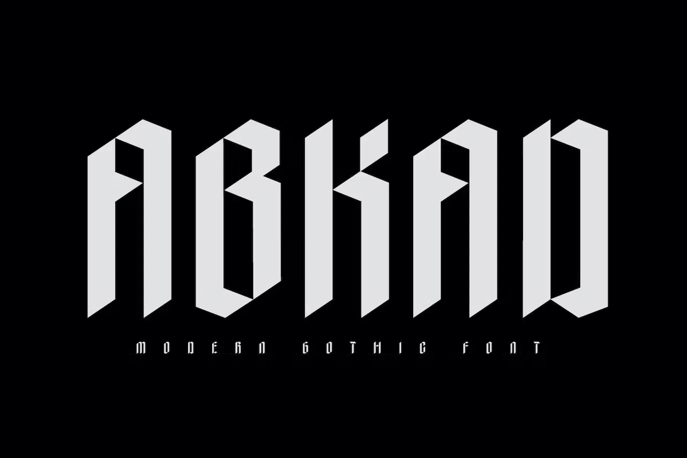 Abkad - Modern Gothic Font