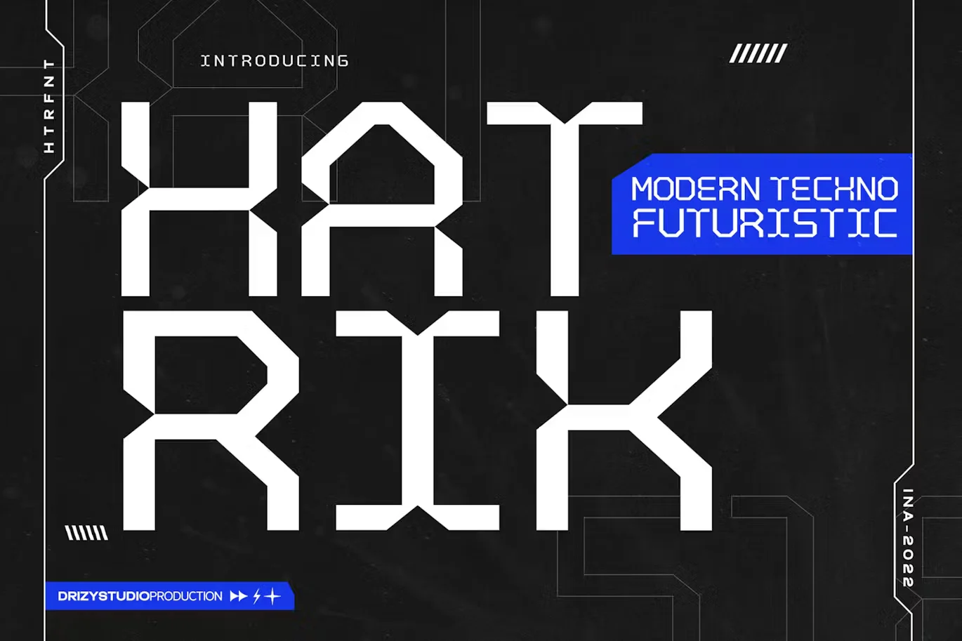 Hatrik - Modern Futuristic Font