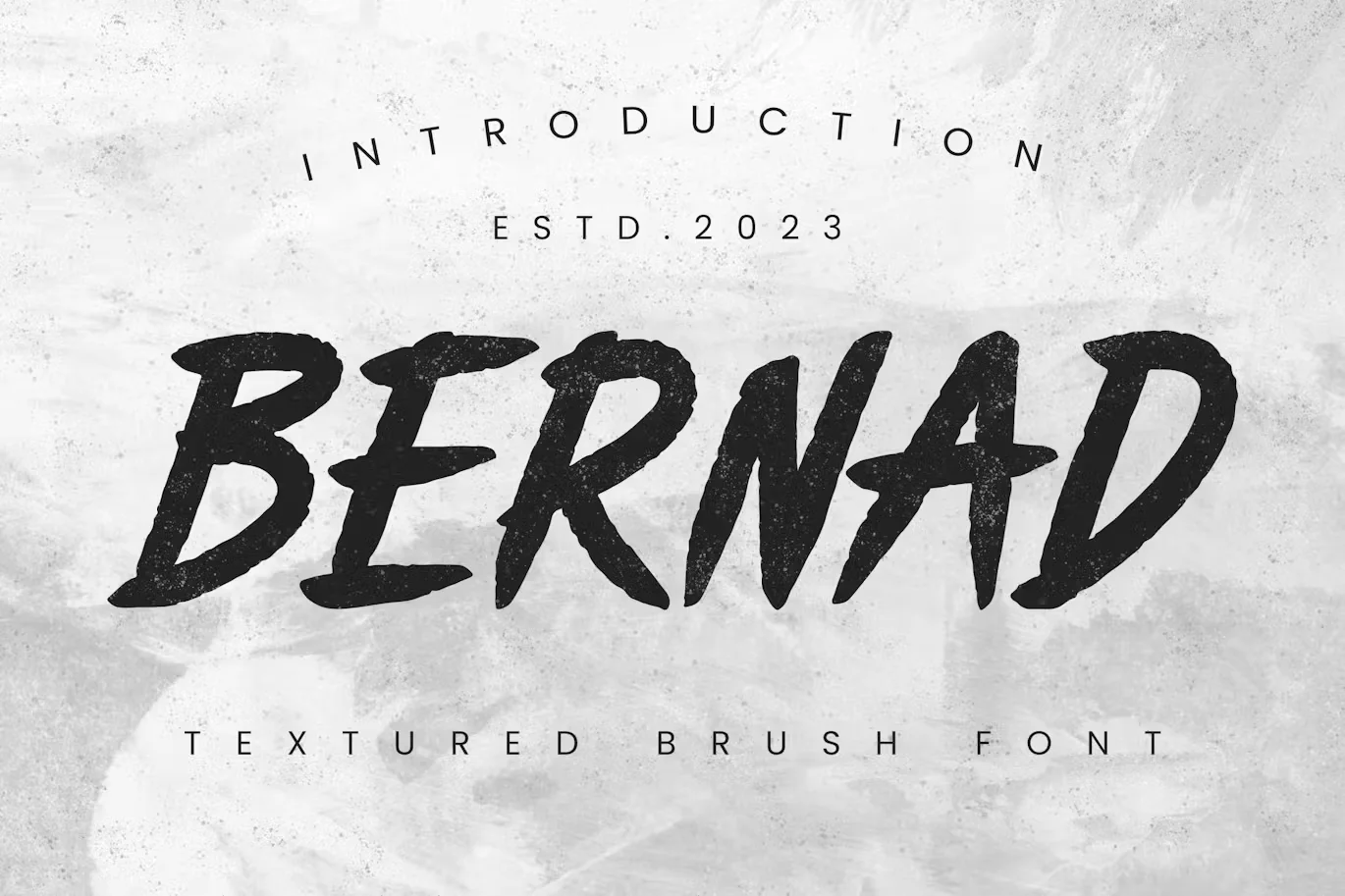 BERNAD - Textured Brush Font