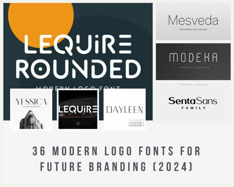 36 Modern Logo Fonts For Future Branding (2024)