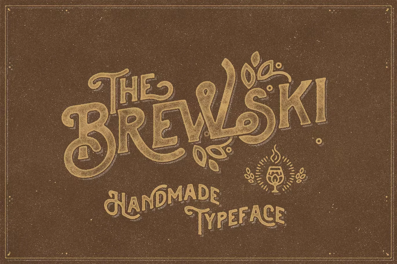 The Brewski - Textured Typeface
