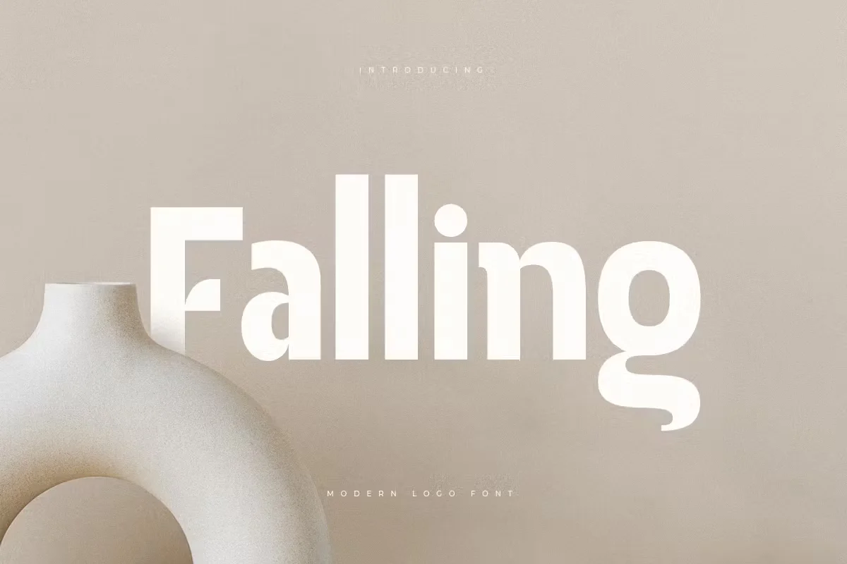 Falling - Modern Logo Font